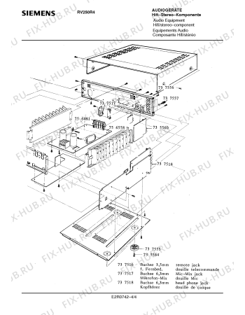 Схема №3 RV250R4 с изображением Сервисная инструкция для телевизора Siemens 00535365