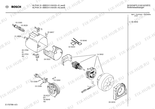 Схема №3 BBS3111AA ALPHA 31 с изображением Панель для мини-пылесоса Bosch 00088356