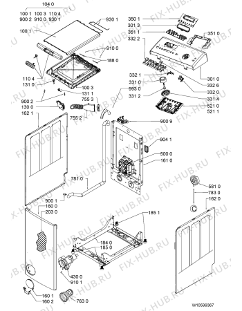 Схема №2 WATE 9590/2 с изображением Микромодуль для стиралки Whirlpool 481010579911