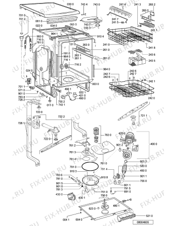 Схема №2 DW 691 ED WH с изображением Микромодуль для посудомойки Whirlpool 481221479796