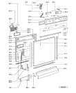 Схема №1 GSF 1546 WS с изображением Обшивка для посудомойки Whirlpool 481245371301