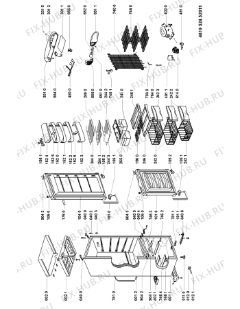Схема №1 CBB 391 с изображением Декоративная панель для холодильника Whirlpool 481245310265