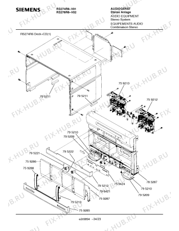 Схема №21 RS274R6 с изображением Головка воспроизведения и записи для телевизора Siemens 00795038