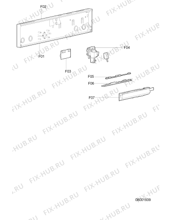 Схема №5 GSX 4040 с изображением Обшивка для посудомойки Whirlpool 481245210709