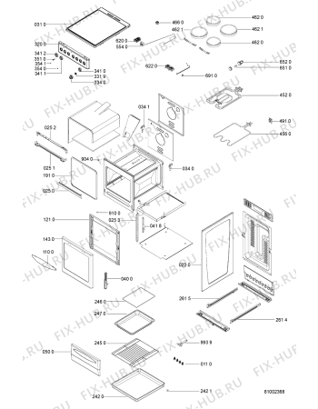 Схема №1 ACM 562/WH/01 с изображением Обшивка Whirlpool 481244058251