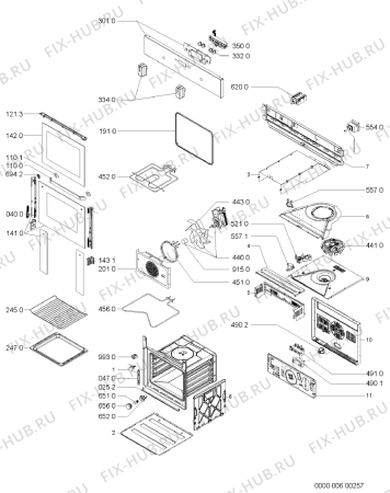 Схема №1 AKP241/IX с изображением Микропереключатель для электропечи Whirlpool 481227318094