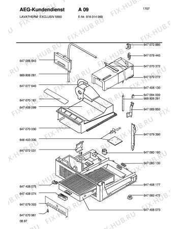 Взрыв-схема стиральной машины Aeg LTH5550-W - Схема узла Section3