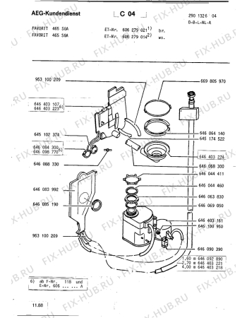 Взрыв-схема посудомоечной машины Aeg FAV465 SGA - Схема узла Hydraulic System 272