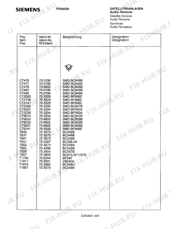 Схема №5 FR200G6 с изображением Интегрированный контур для жк-телевизора Siemens 00793327