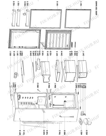 Схема №1 BCB 7030 D AAA S с изображением Ящичек для холодильной камеры Whirlpool 481010809031