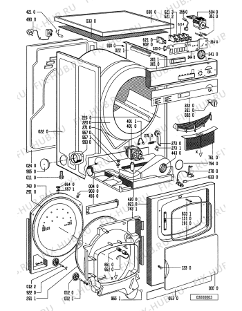 Схема №1 TRA 3250/WS-NL с изображением Обшивка для сушилки Whirlpool 481245219124