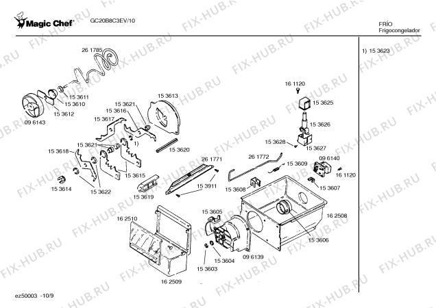 Схема №5 GS22B6C3EV с изображением Клемма для холодильника Bosch 00161134