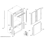 Схема №6 CIB36P01 с изображением Вкладыш в панель для холодильника Bosch 00657614