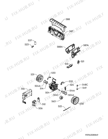 Взрыв-схема сушильной машины Electrolux EW6C5852CM - Схема узла Electrical equipment 268