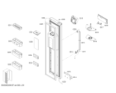 Схема №4 KAD92SB30 с изображением Дверь для холодильника Bosch 00717961