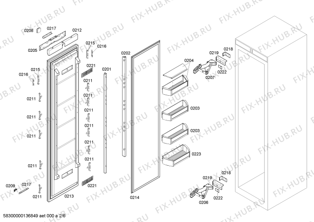 Схема №1 CIR30P00 с изображением Шина для холодильной камеры Bosch 00245059