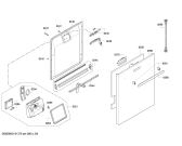 Схема №2 SMS65T22EU с изображением Передняя панель для посудомоечной машины Bosch 00676621