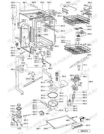 Схема №1 ADG 8640 IX с изображением Обшивка для посудомоечной машины Whirlpool 481245372661