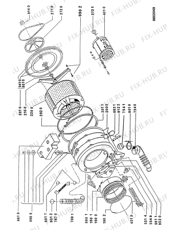 Схема №1 AWG 371/WH с изображением Декоративная панель для стиралки Whirlpool 481945319559