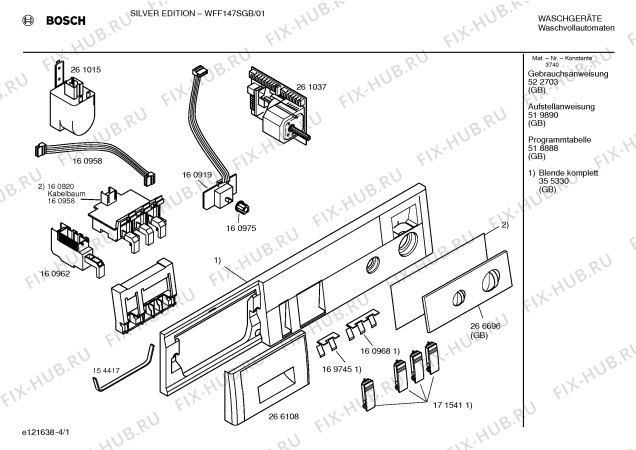 Схема №2 WFF147SGB silber edition с изображением Переключатель для стиралки Bosch 00266696