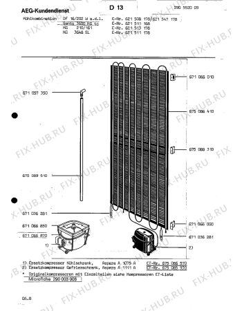 Взрыв-схема холодильника Aeg SANTO 3600 KG TC - Схема узла Section3
