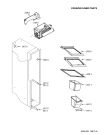 Схема №5 KSN 525 OP IO с изображением Дверца для холодильника Whirlpool 480132100583