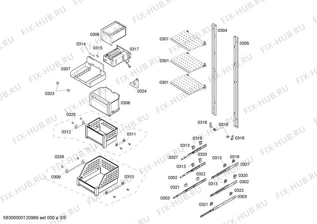 Схема №4 FID18P30 с изображением Панель для холодильной камеры Bosch 00642517