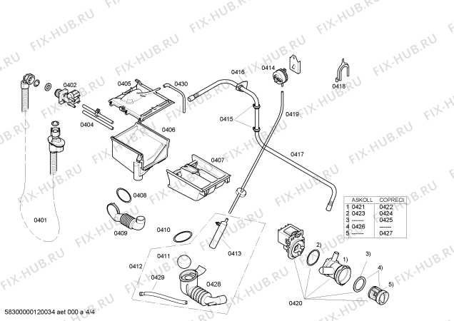 Схема №3 WAE24421IT с изображением Панель управления для стиралки Bosch 00662691
