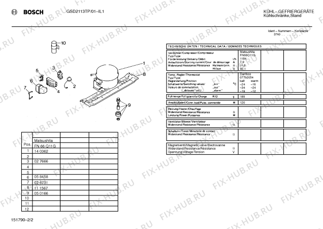 Взрыв-схема холодильника Bosch GSD2113TP - Схема узла 02