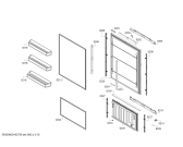 Схема №7 T30BB810SS с изображением Крепеж для холодильника Bosch 11012414