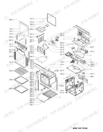 Схема №1 BLTC 8100 ES/L с изображением Дверка для электропечи Whirlpool 481010574077