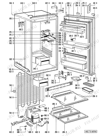 Схема №1 KREC 1743/0 AF с изображением Дверца для холодильной камеры Whirlpool 481244028871