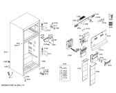 Схема №4 KDN36A79 с изображением Дверь морозильной камеры для холодильной камеры Bosch 00247668