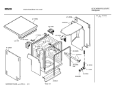Схема №4 SGS47E02GB с изображением Передняя панель для электропосудомоечной машины Bosch 00439561