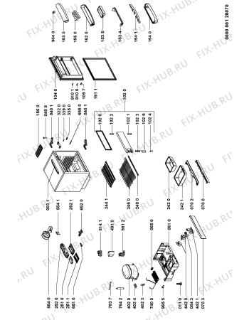 Схема №1 ARG 588 M с изображением Дверь для холодильника Whirlpool 481241618528