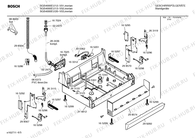 Схема №3 SRI3014 с изображением Переключатель для посудомоечной машины Bosch 00169191