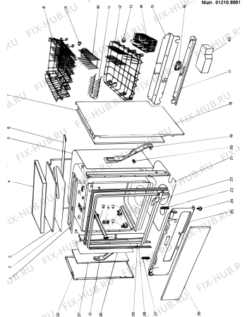 Схема №3 LV12342 (F005008) с изображением Дверца для электропосудомоечной машины Indesit C00038230
