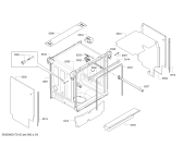 Схема №4 SMI53M82EU с изображением Передняя панель для электропосудомоечной машины Bosch 00675503