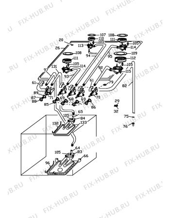 Взрыв-схема комплектующей Zanussi Z540BP1 - Схема узла Section 3