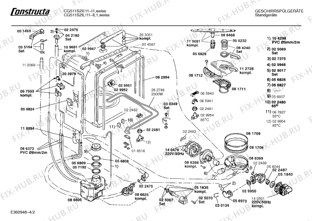 Схема №3 CG527S2 cg527 с изображением Крышка для посудомоечной машины Bosch 00067580