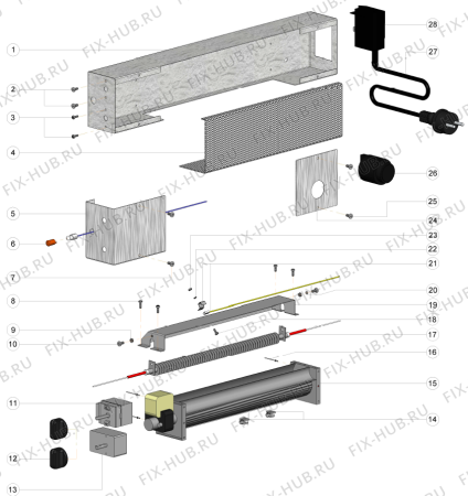 Взрыв-схема шкафа для подогрева посуды Gorenje GWD118X (401810, TIR135C) - Схема узла 02