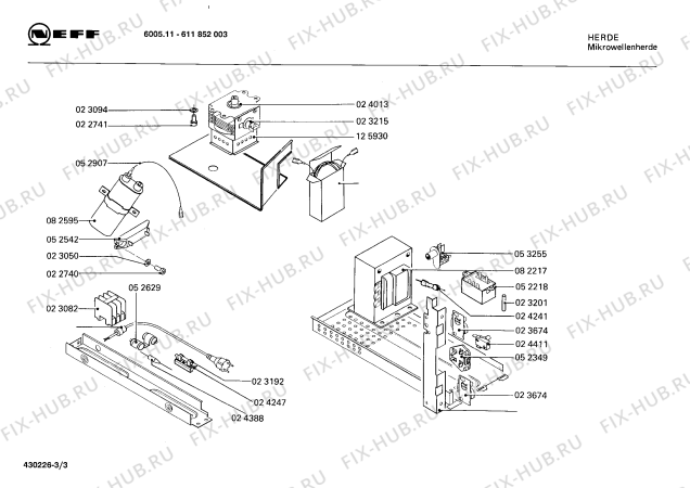 Схема №3 611854003 6006.11 с изображением Кронштейн для микроволновки Bosch 00023396