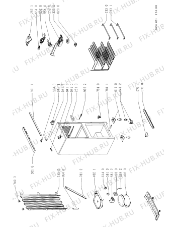 Схема №2 ARL 415/G с изображением Уплотнение для холодильника Whirlpool 481946818165
