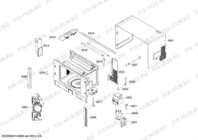 Схема №3 HF25M761 с изображением Дверь для электропечи Siemens 00686144