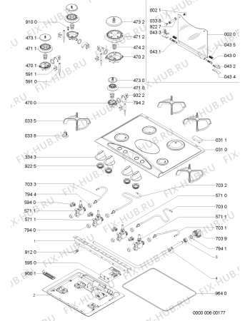 Схема №1 AKS 359/IX с изображением Труба для электропечи Whirlpool 481953048763