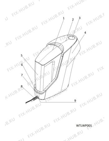 Схема №4 CTNTCIX2 (F082227) с изображением Запчасть для очистителя воды Indesit C00297576