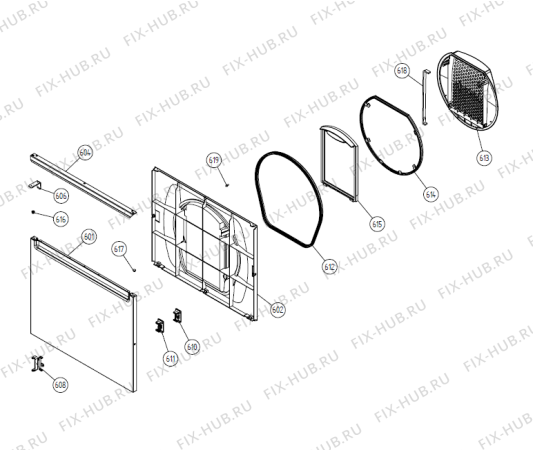 Взрыв-схема стиральной машины Asko T702C US   -White #10770210 (340751, TD25.1) - Схема узла 06