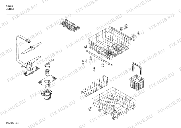 Схема №2 SPIAIA4FF с изображением Панель для посудомоечной машины Bosch 00119435