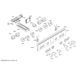 Схема №4 HCA764322U с изображением Панель управления для плиты (духовки) Bosch 00749077