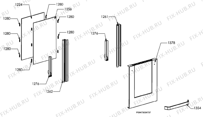 Взрыв-схема плиты (духовки) Aeg Electrolux C41022V-M - Схема узла Section 8